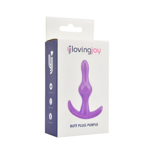 Loving Joy Butt Plug (Purple) – Beginner-Friendly Butt Plug 3.5 Inches Length Butt Plugs