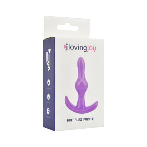 Loving Joy Butt Plug (Purple) – Beginner-Friendly Butt Plug 3.5 Inches Length Butt Plugs