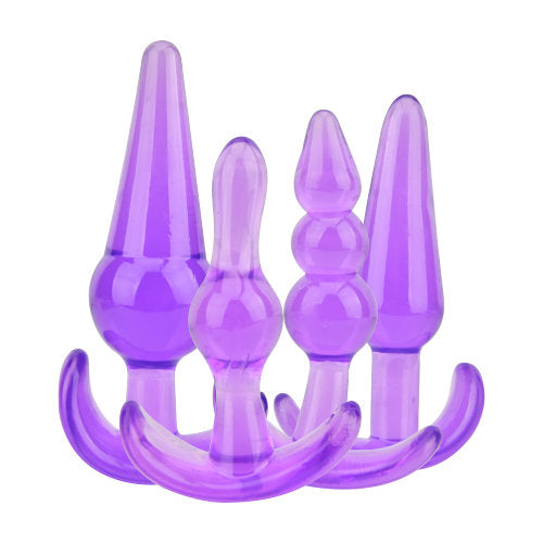 Loving Joy Butt Plug Training Kit (Purple) – Beginner Butt Plug Set with Four Sizes Default Title > Anal Range > Butt Plug Kits Main image