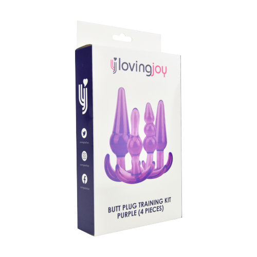 Loving Joy Butt Plug Training Kit (Purple) – Beginner Butt Plug Set with Four Sizes > Anal Range > Butt Plug Kits