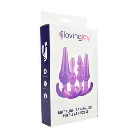 Loving Joy Butt Plug Training Kit (Purple) – Beginner Butt Plug Set with Four Sizes > Anal Range > Butt Plug Kits