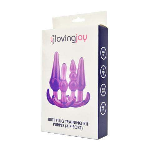 Loving Joy Butt Plug Training Kit (Purple) – Beginner Butt Plug Set with Four Sizes > Anal Range > Butt Plug Kits