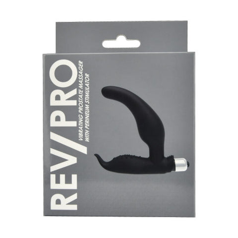 Rev-Pro Vibrating Prostate Massager with Perineum Stimulator – Smooth Silicone Beginner-Friendly Prostate Massager Prostate Massagers