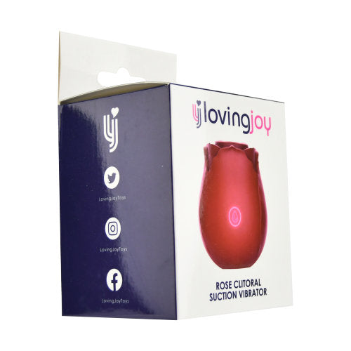 Loving Joy Rose Toy (Rose) – Waterproof Clitoral Suction Vibrator with 10 Functions Rose Stimulators