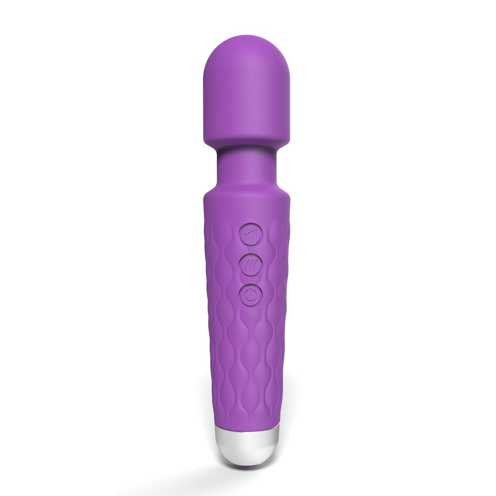 Loving Joy 20 Function Wand Vibrator (Purple) – Waterproof Rechargeable Wand Vibrator 8 Inches > Sex Toys > Mini Massagers