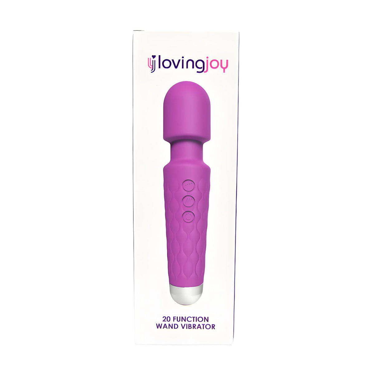 Loving Joy 20 Function Wand Vibrator (Purple) – Waterproof Rechargeable Wand Vibrator 8 Inches > Sex Toys > Mini Massagers