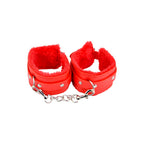 Bound to Please Furry Plush Wrist Cuffs (Red) – Plush Wrist Cuffs Default Title > Bondage Gear > Restraints