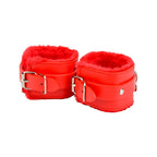 Bound to Please Furry Plush Wrist Cuffs (Red) – Plush Wrist Cuffs > Bondage Gear > Restraints