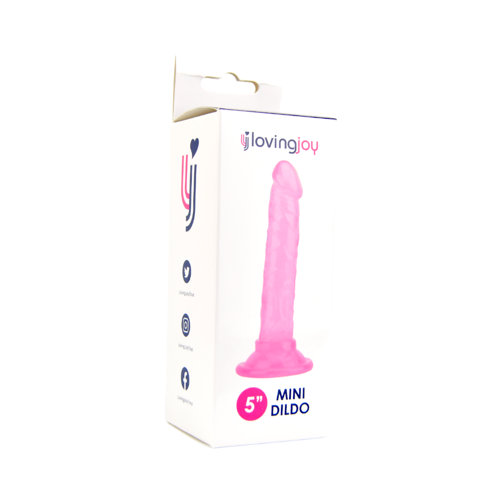 Loving Joy 5 Inch Beginners Dildo – Realistic Slim Suction Cup Dildo > Dildos > Slim Dildos