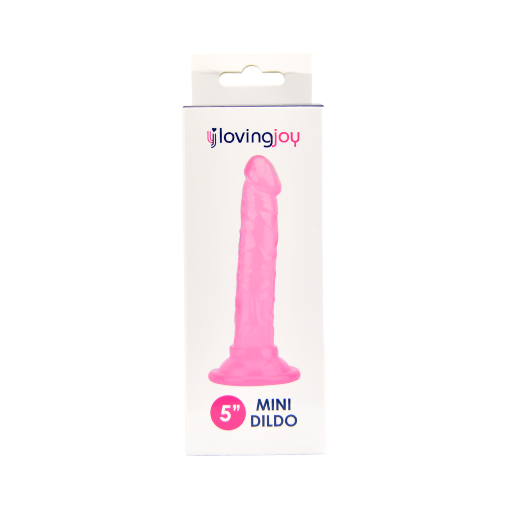 Loving Joy 5 Inch Beginners Dildo – Realistic Slim Suction Cup Dildo > Dildos > Slim Dildos