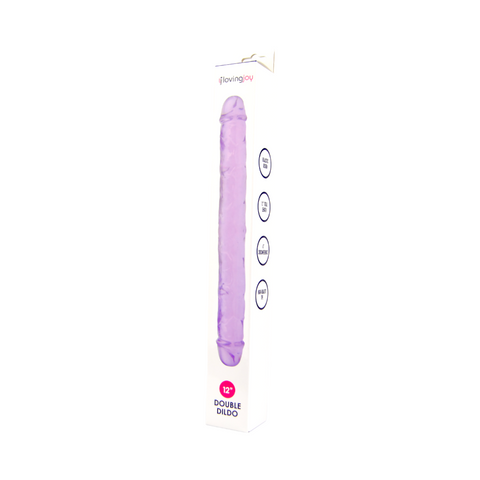 Loving Joy Double Dildo (Purple) 12 Inch, 3.5cm Diameter – Realistic Dildo > Dildos > Double Dildos