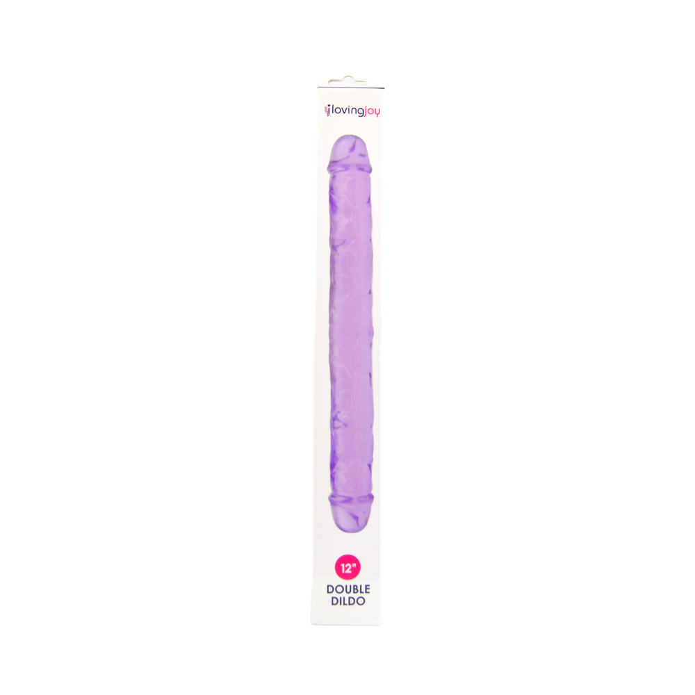 Loving Joy Double Dildo (Purple) 12 Inch, 3.5cm Diameter – Realistic Dildo > Dildos > Double Dildos
