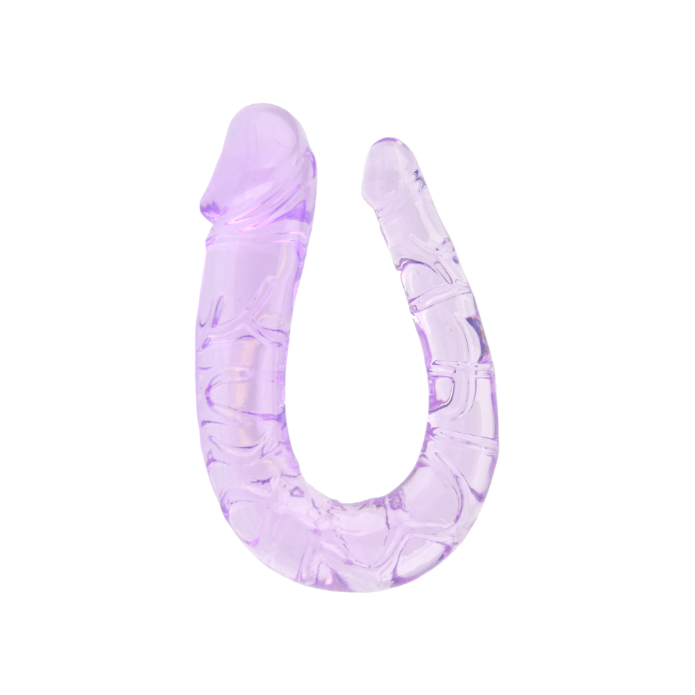 Loving Joy Double Mini Dildo Purple – Realistic Double-Ended Dildo 28cm Length 3.5cm and 1.7cm Diameter Secondary image
