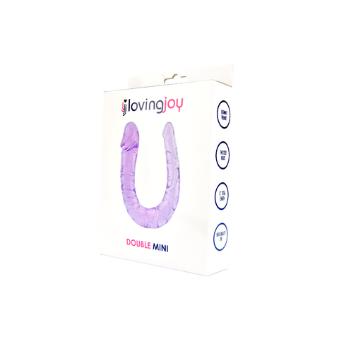Loving Joy Double Mini Dildo Purple – Realistic Double-Ended Dildo 28cm Length 3.5cm and 1.7cm Diameter Double Dongs