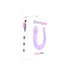 Loving Joy Double Mini Dildo Purple – Realistic Double-Ended Dildo 28cm Length 3.5cm and 1.7cm Diameter > Dildos > Double Dildos