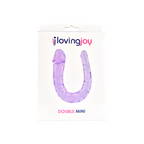 Loving Joy Double Mini Dildo Purple – Realistic Double-Ended Dildo 28cm Length 3.5cm and 1.7cm Diameter > Dildos > Double Dildos