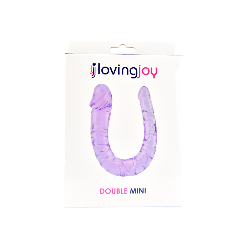 Loving Joy Double Mini Dildo Purple – Realistic Double-Ended Dildo 28cm Length 3.5cm and 1.7cm Diameter > Dildos > Double Dildos
