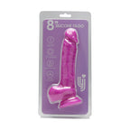 Loving Joy 8.35 Inch Realistic Silicone Dildo (Purple) – Harness Compatible Dildo with Suction Cup and Balls > Dildos > Realistic Dildos