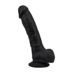 Loving Joy Realistic Silicone Dildo Black – 8.35 Inch Length 1.77 Inch Diameter Harness Compatible Dildo > Dildos > Realistic Dildos