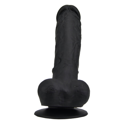 Loving Joy 9 Inch Realistic Silicone Dildo with Suction Cup and Balls (Black) – Harness Compatible Dildo > Dildos > Large Dildos