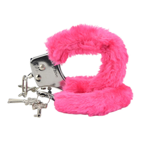 Bound to Play Heavy Duty Pink Furry Handcuffs – Adjustable Role-Play Restraints > Bondage Gear > Handcuffs