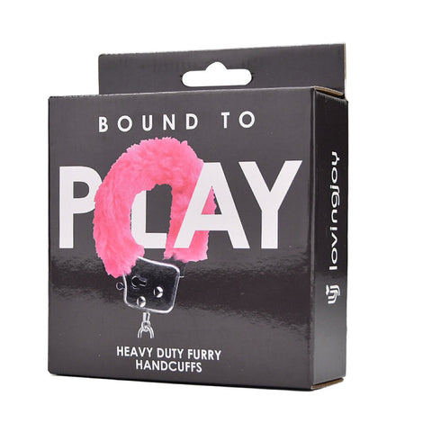 Bound to Play Heavy Duty Pink Furry Handcuffs – Adjustable Role-Play Restraints > Bondage Gear > Handcuffs