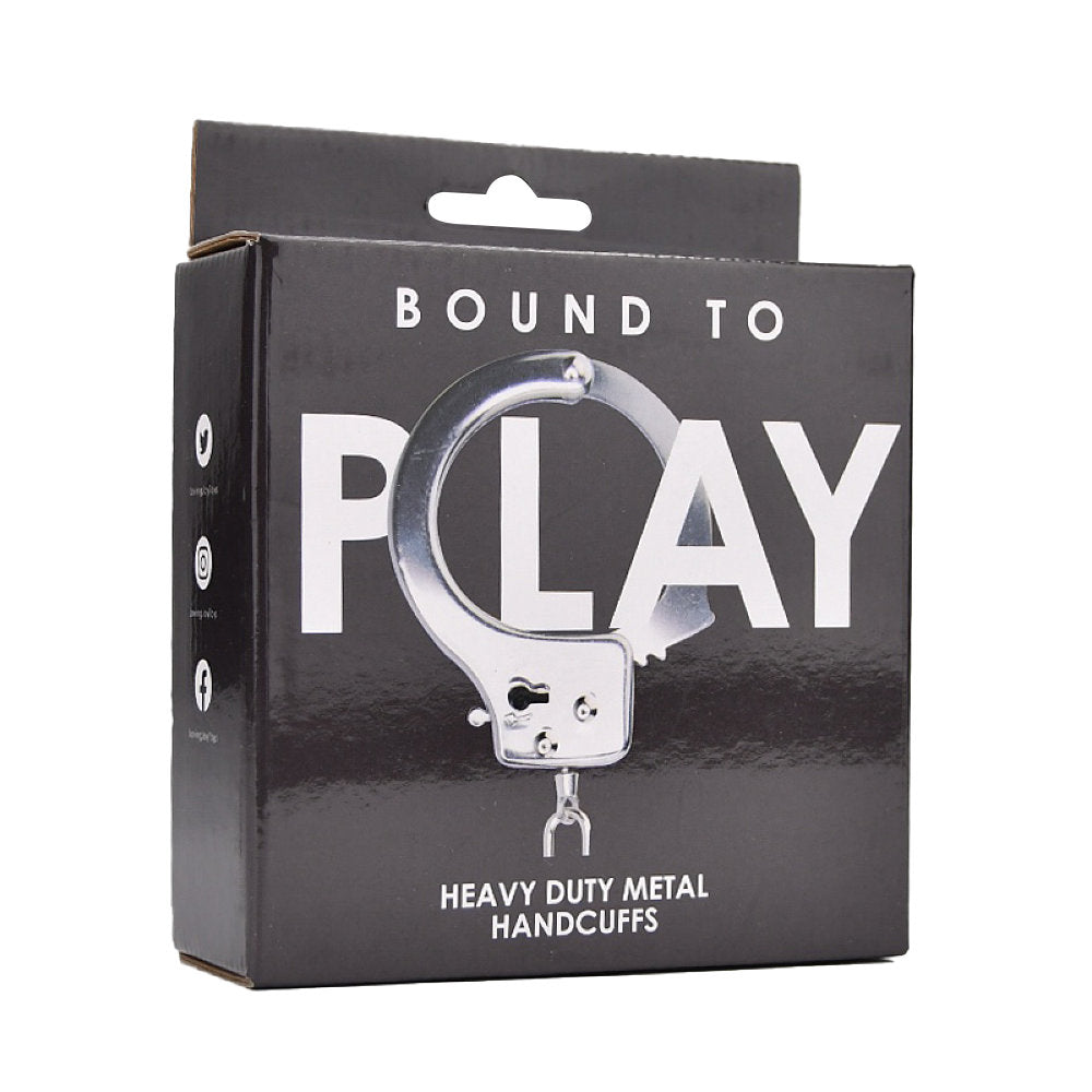 Bound To Play Heavy Duty Metal Handcuffs – Adjustable Role-Play Restraints > Bondage Gear > Handcuffs