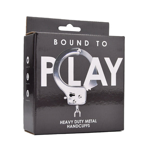 Bound To Play Heavy Duty Metal Handcuffs – Adjustable Role-Play Restraints > Bondage Gear > Handcuffs