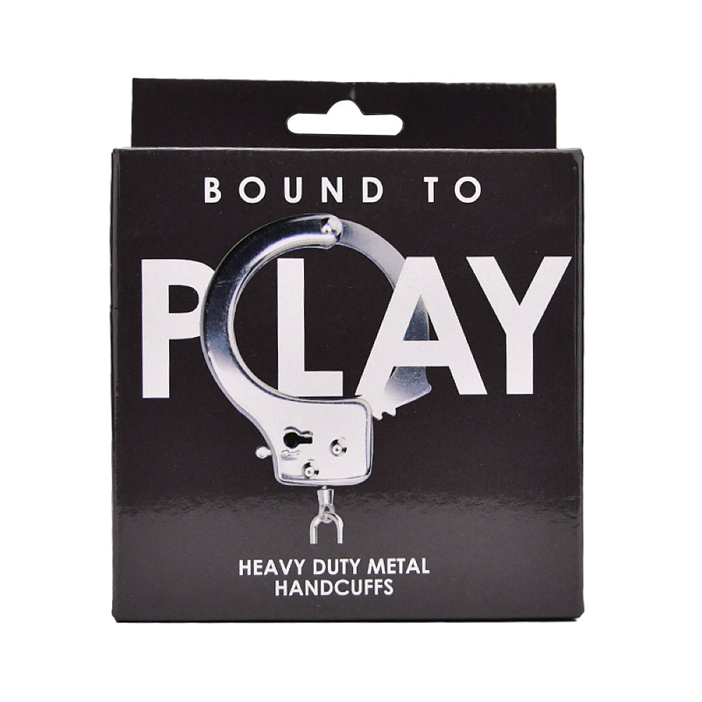 Bound To Play Heavy Duty Metal Handcuffs – Adjustable Role-Play Restraints > Bondage Gear > Handcuffs