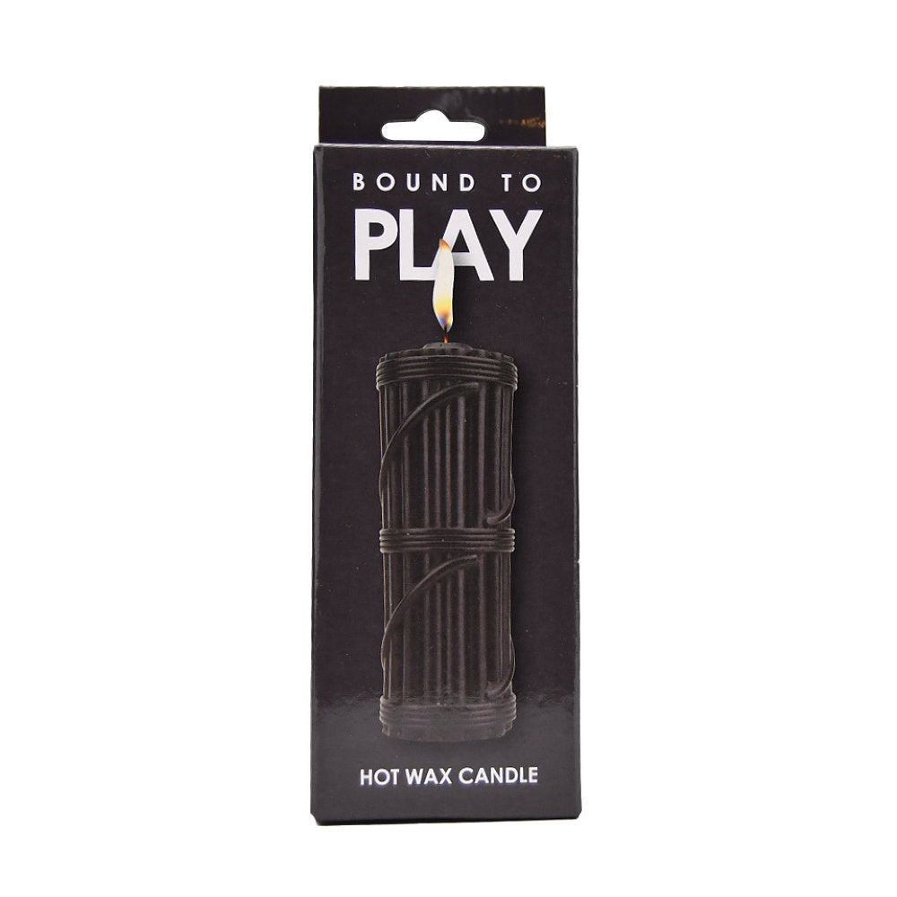 Bound To Play Hot Wax Candle Black – Unscented Hot Wax Candle Drip Candles