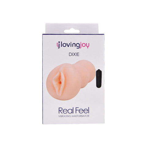 Loving Joy Dixie (Realistic) – Vibrating Male Masturbator 6.25 Inches Total Length Strokers - Manual