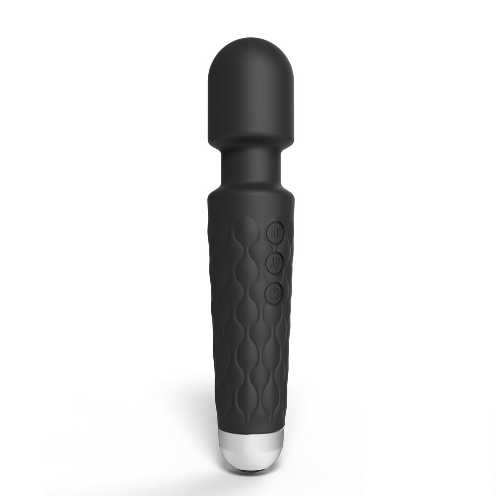 Loving Joy 20 Function Wand Vibrator (Black) – Waterproof USB Rechargeable Wand Vibrator 8 Inch Length Default Title > Sex Toys > Mini Massagers