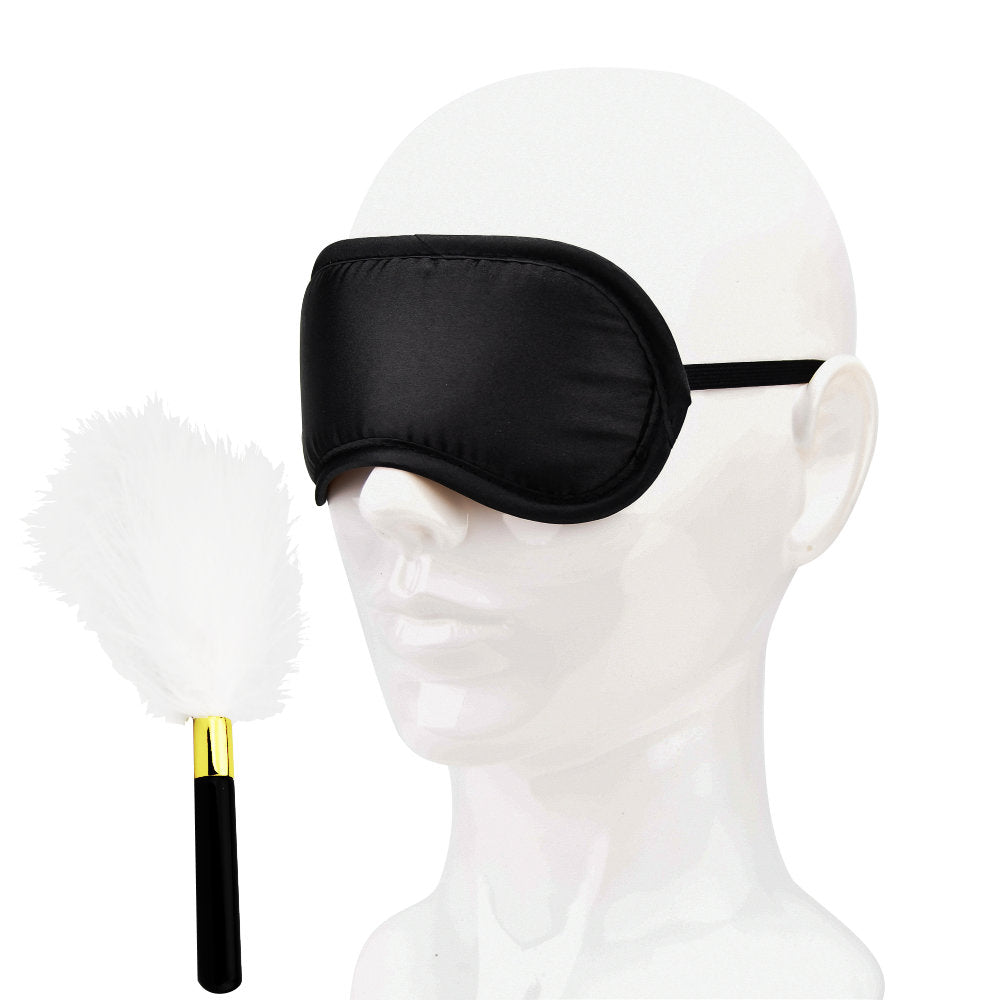 Bound to Play Eye Mask and Feather Tickler Kit – Sensory Play Set Default Title > Bondage Gear > Ticklers