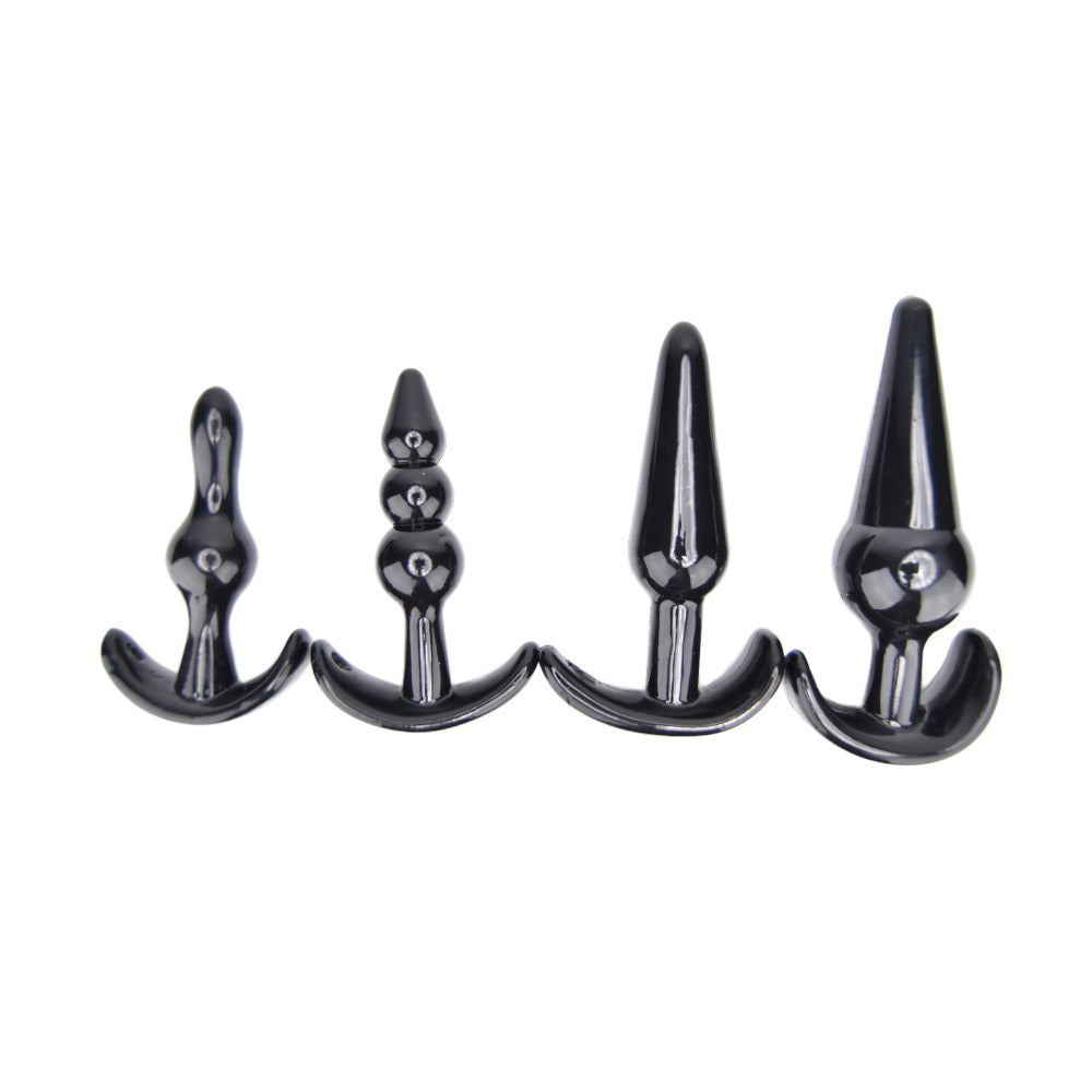 Loving Joy Butt Plug Training Kit (Black) – Beginner Size Variety Butt Plug Set > Anal Range > Butt Plug Kits