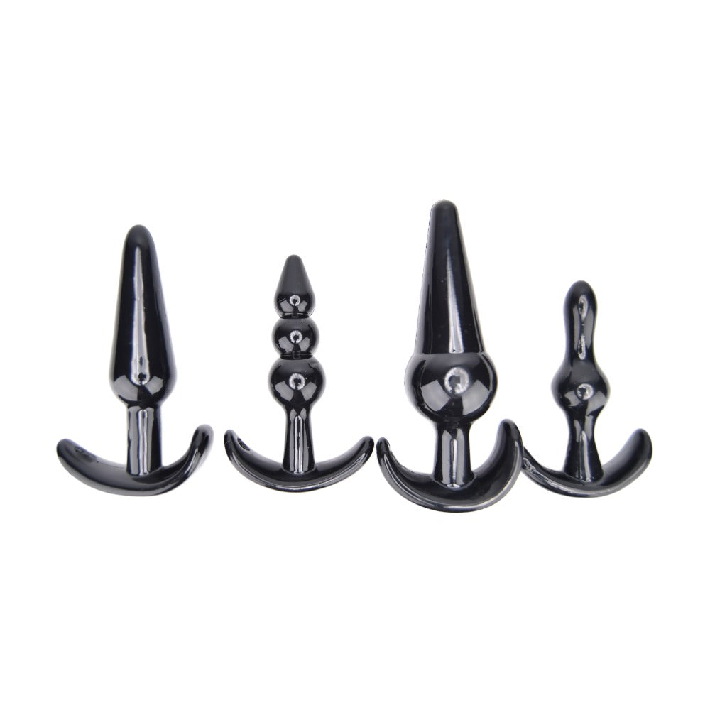 Loving Joy Butt Plug Training Kit (Black) – Beginner Size Variety Butt Plug Set > Anal Range > Butt Plug Kits
