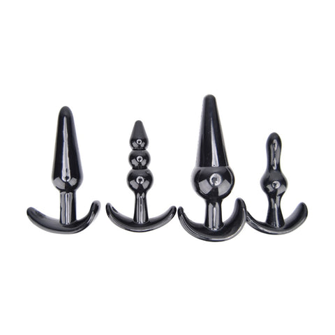 Loving Joy Butt Plug Training Kit (Black) – Beginner Size Variety Butt Plug Set > Anal Range > Butt Plug Kits