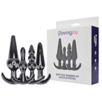 Loving Joy Butt Plug Training Kit (Black) – Beginner Size Variety Butt Plug Set > Anal Range > Butt Plug Kits
