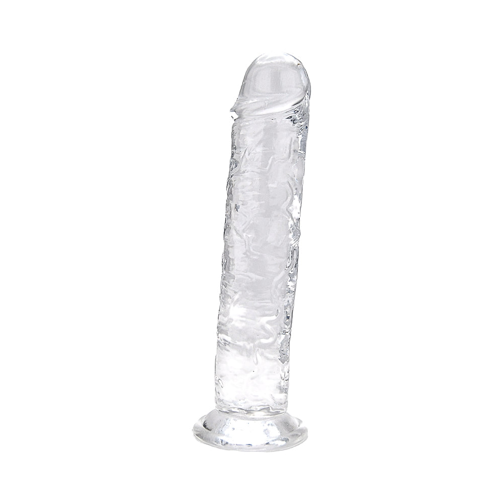 Loving Joy 7.5 Inch Clear Suction Cup Dildo – Transparent Realistic Dildo 7.75 Inches Length 1.5 Inches Diameter > Dildos > Realistic Dildos