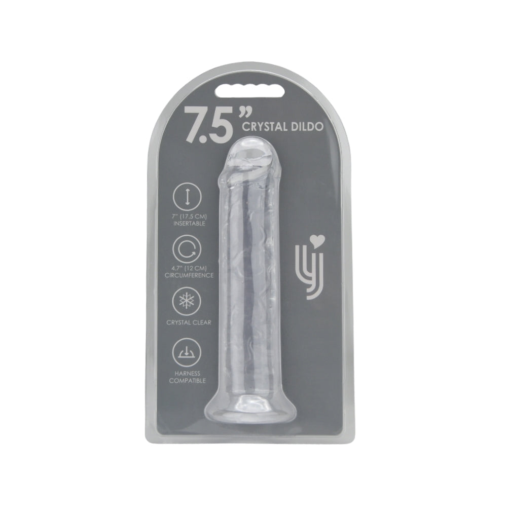 Loving Joy 7.5 Inch Clear Suction Cup Dildo – Transparent Realistic Dildo 7.75 Inches Length 1.5 Inches Diameter > Dildos > Realistic Dildos