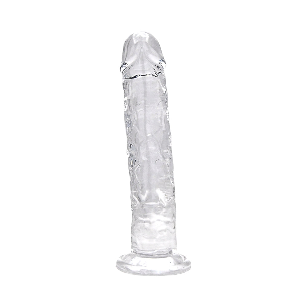 Loving Joy Suction Cup Dildo (Clear) 9.5 Inch Length 2 Inch Diameter – Realistic Dildo > Dildos > Large Dildos