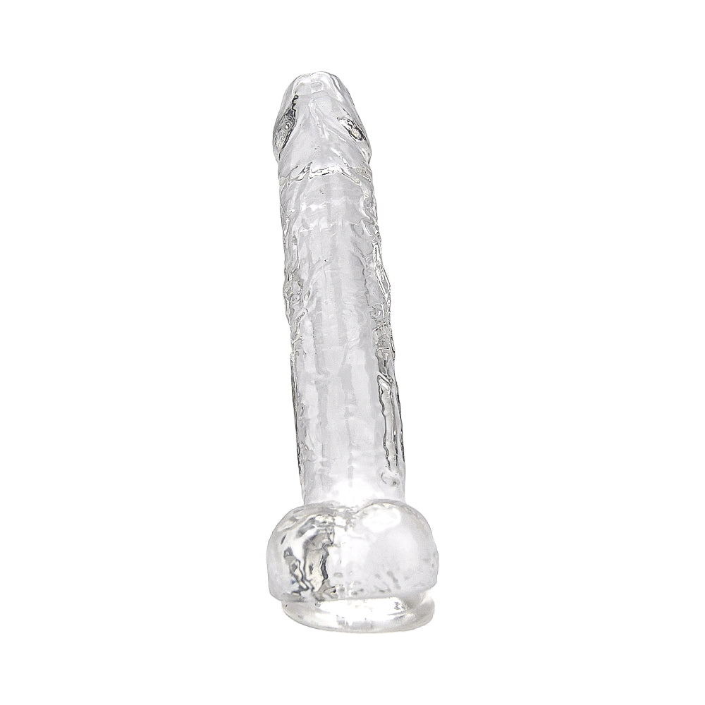 Loving Joy 8.5 Inch Transparent Dildo with Balls – Realistic Suction Cup Dildo 8.5 Inch Length 1.5 Inch Diameter > Realistic Dildos and Vibes > Realistic Dildos