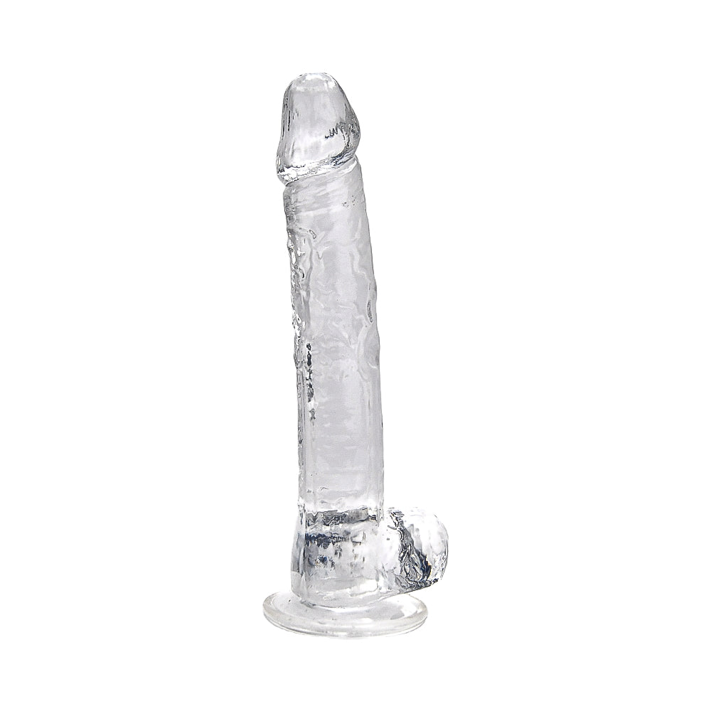 Loving Joy 11 Inch Clear Dildo with Balls – Realistic Suction Cup Dildo 11 Inch Length 1.75 Inch Diameter Dongs Big