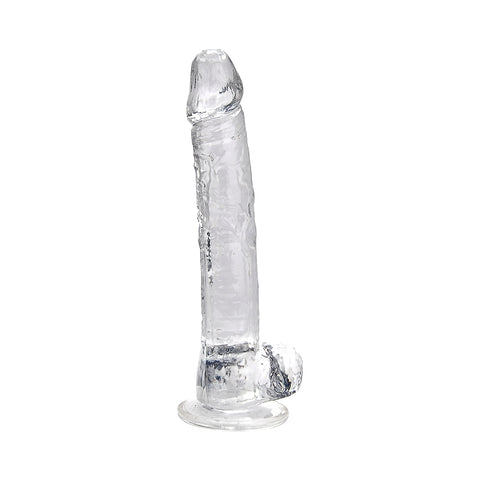 Loving Joy 11 Inch Clear Dildo with Balls – Realistic Suction Cup Dildo 11 Inch Length 1.75 Inch Diameter Dongs Big