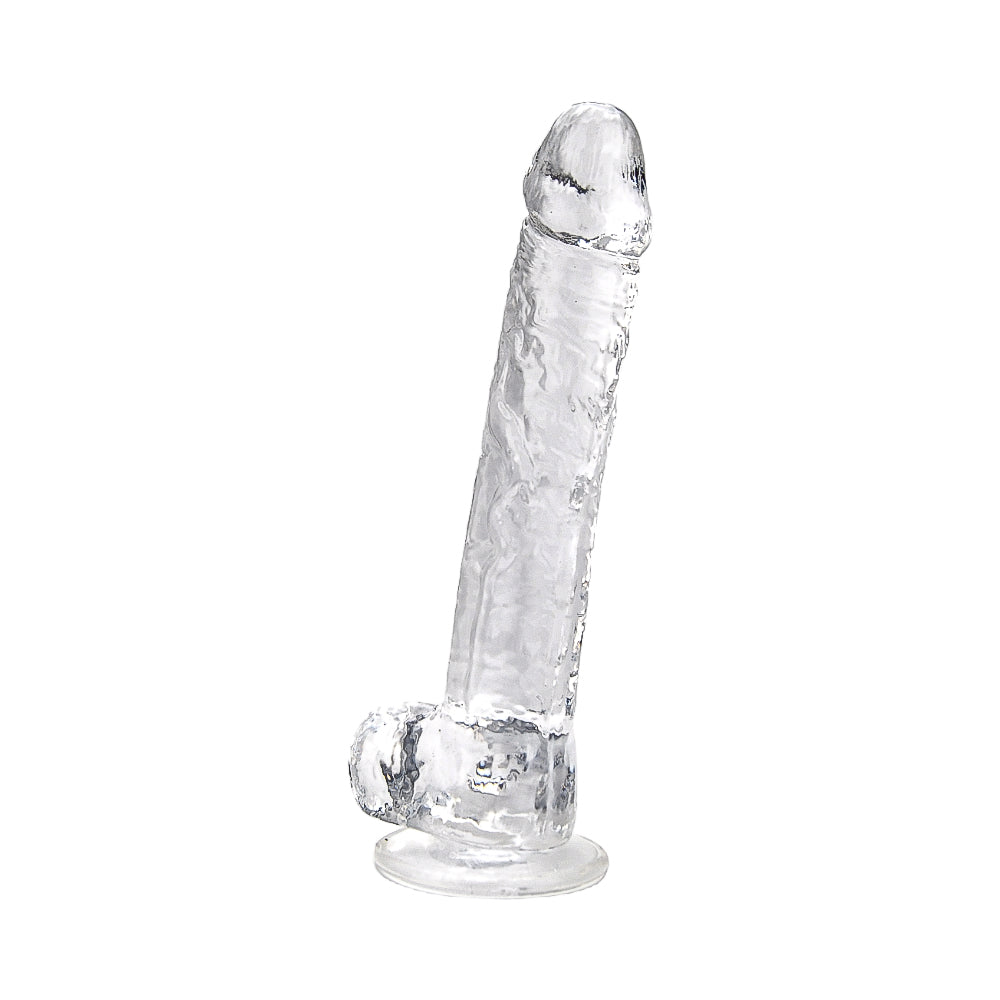 Loving Joy 11 Inch Clear Dildo with Balls – Realistic Suction Cup Dildo 11 Inch Length 1.75 Inch Diameter Dongs Big