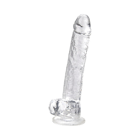 Loving Joy 11 Inch Clear Dildo with Balls – Realistic Suction Cup Dildo 11 Inch Length 1.75 Inch Diameter Dongs Big