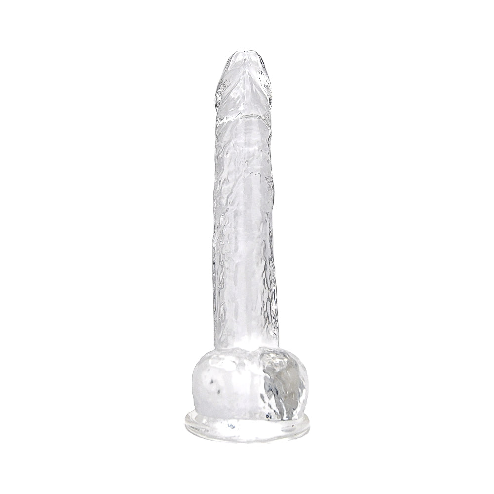 Loving Joy 11 Inch Clear Dildo with Balls – Realistic Suction Cup Dildo 11 Inch Length 1.75 Inch Diameter Dongs Big