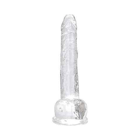 Loving Joy 11 Inch Clear Dildo with Balls – Realistic Suction Cup Dildo 11 Inch Length 1.75 Inch Diameter Dongs Big
