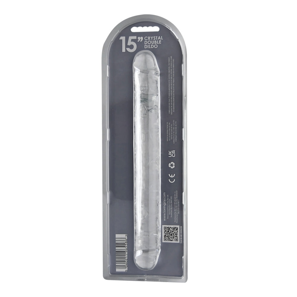Loving Joy Double Ended Dildo Clear (15 Inch, 1.75 Inch Diameter) – Transparent Realistic Dildo > Dildos > Double Dildos