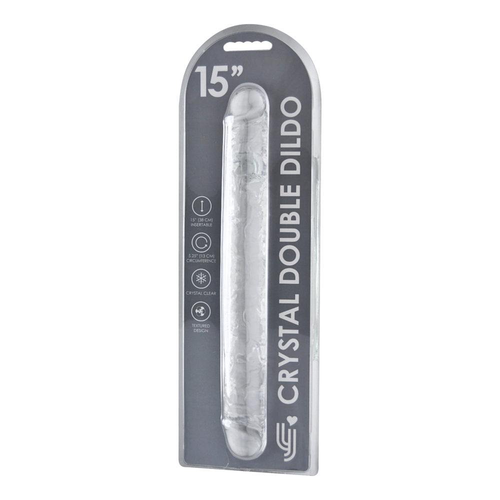 Loving Joy Double Ended Dildo Clear (15 Inch, 1.75 Inch Diameter) – Transparent Realistic Dildo > Dildos > Double Dildos