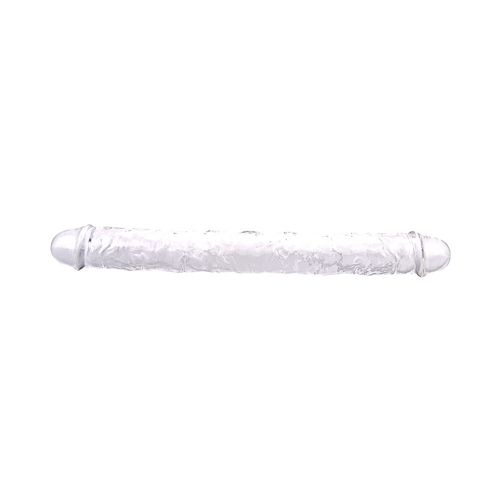 Loving Joy Double Ended Dildo Clear (15 Inch, 1.75 Inch Diameter) – Transparent Realistic Dildo Secondary image
